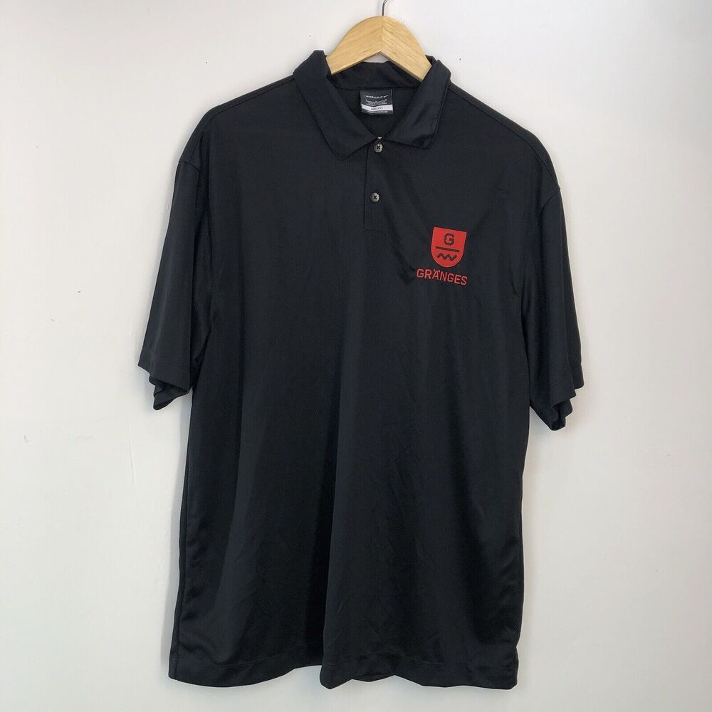 Nike Men Golf Dri-Fit Short Sleeve Polo Shirt Mens Size Large black